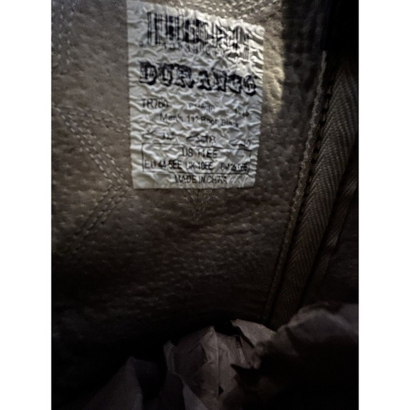 Durango Mens 11" Oiled (matte look) Black Leather Western Cowboy Boots Sz 11 EE - Picture 8 of 8